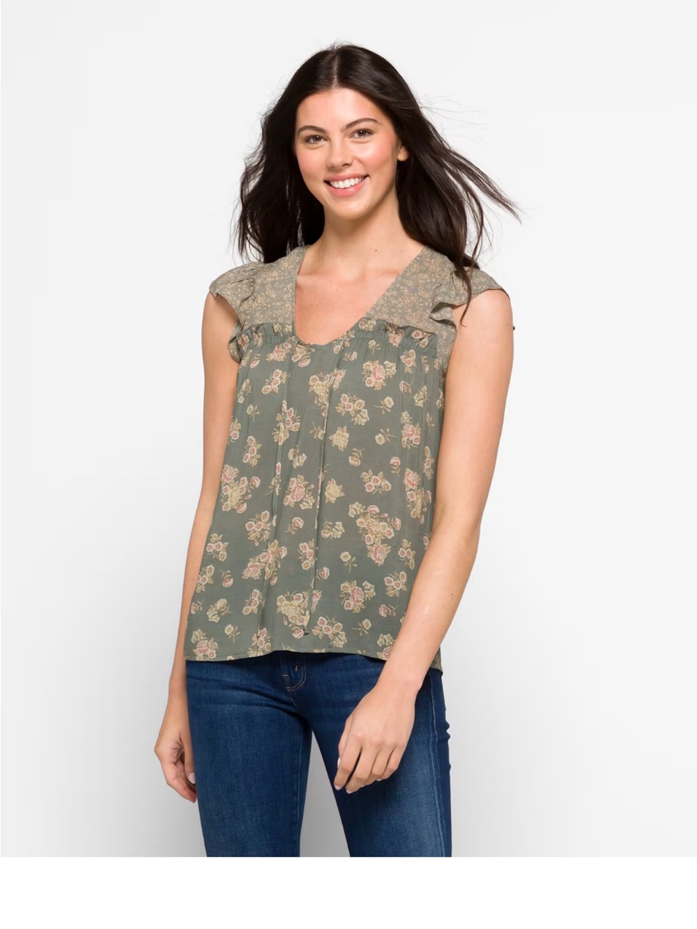 Ola Ruffle Detail Top by Les Serein